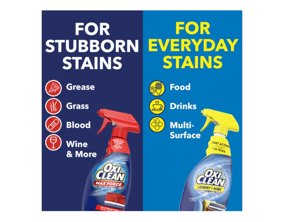 Spray, Bottle Force Remover Fl OxiClean Total oz 12 Oz Laundry Oz Kit 60 Max Stain fl Refill + Fl 48
