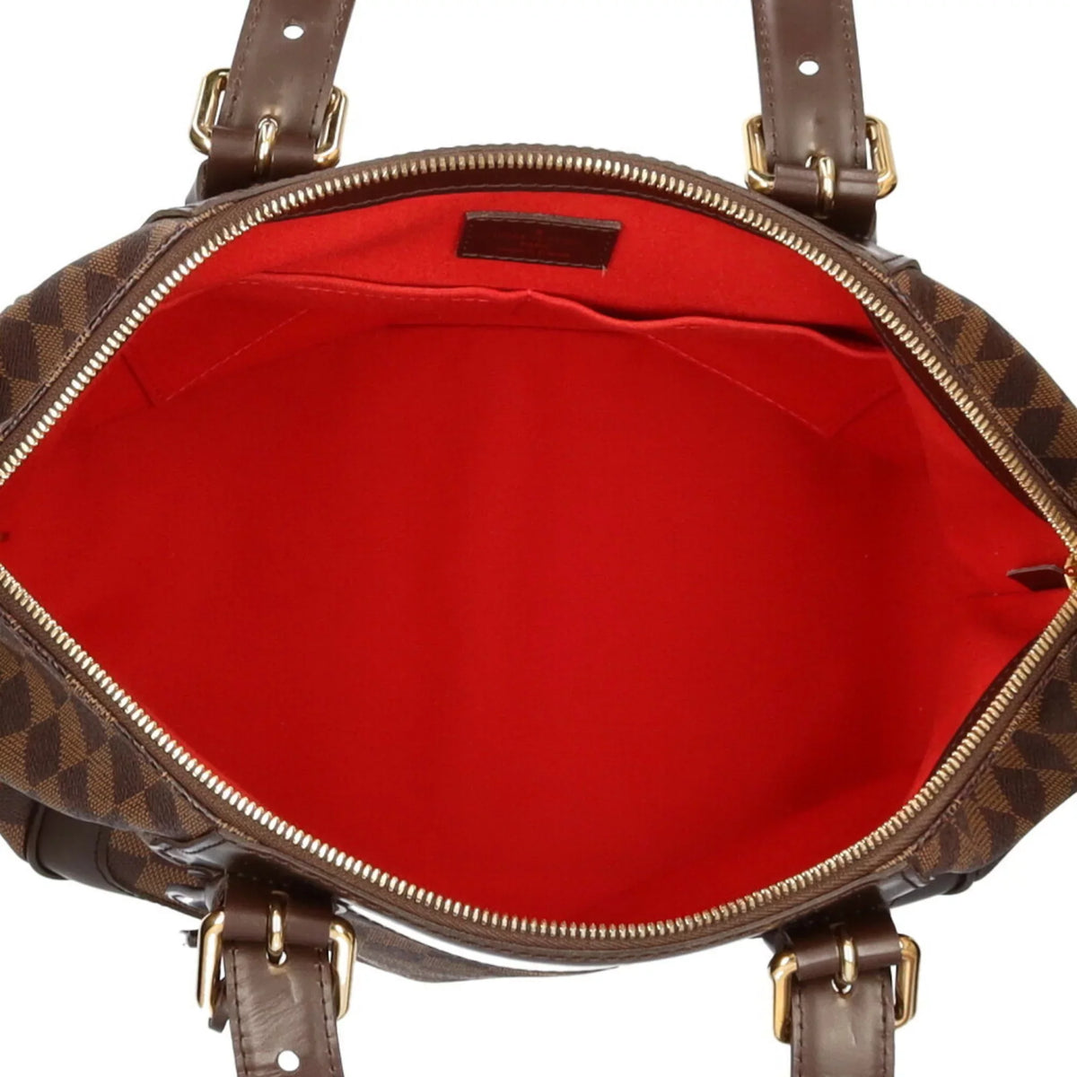 VUITTON Women's Brown Shoulder Damier Vuitton Bag Verona Used Canvas Louis Authenticated LOUIS MM
