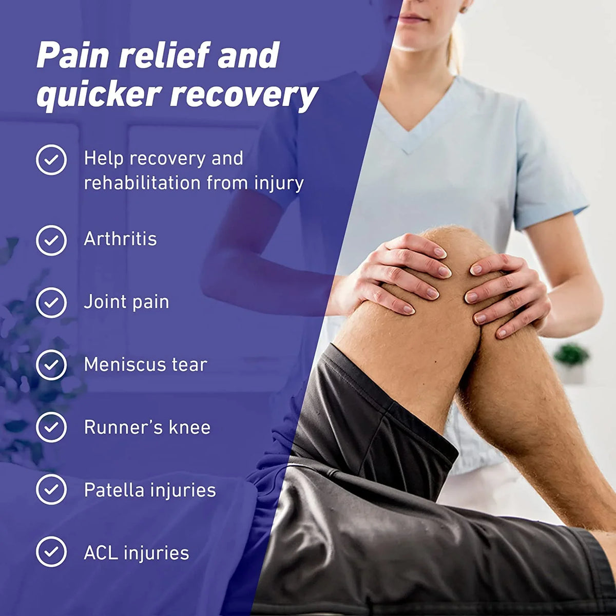 Open Knee Compression Adjustable knee, – Support, Support – - runners Relief, Knee women Meniscus for tear, Knee Patella Joint Arthritis, injuries Pain patella for Neo-G and men Pain support Knee