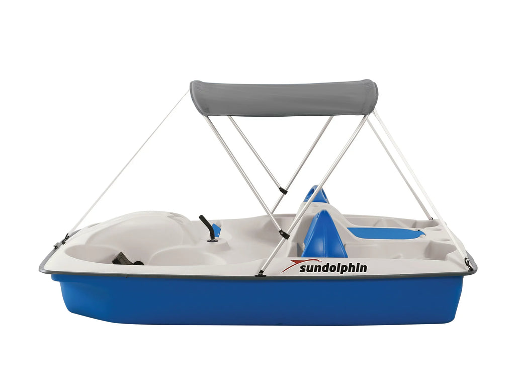 Sun with Dolphin Slider Canopy, 5 Blue Boat Seat Pedal Sun