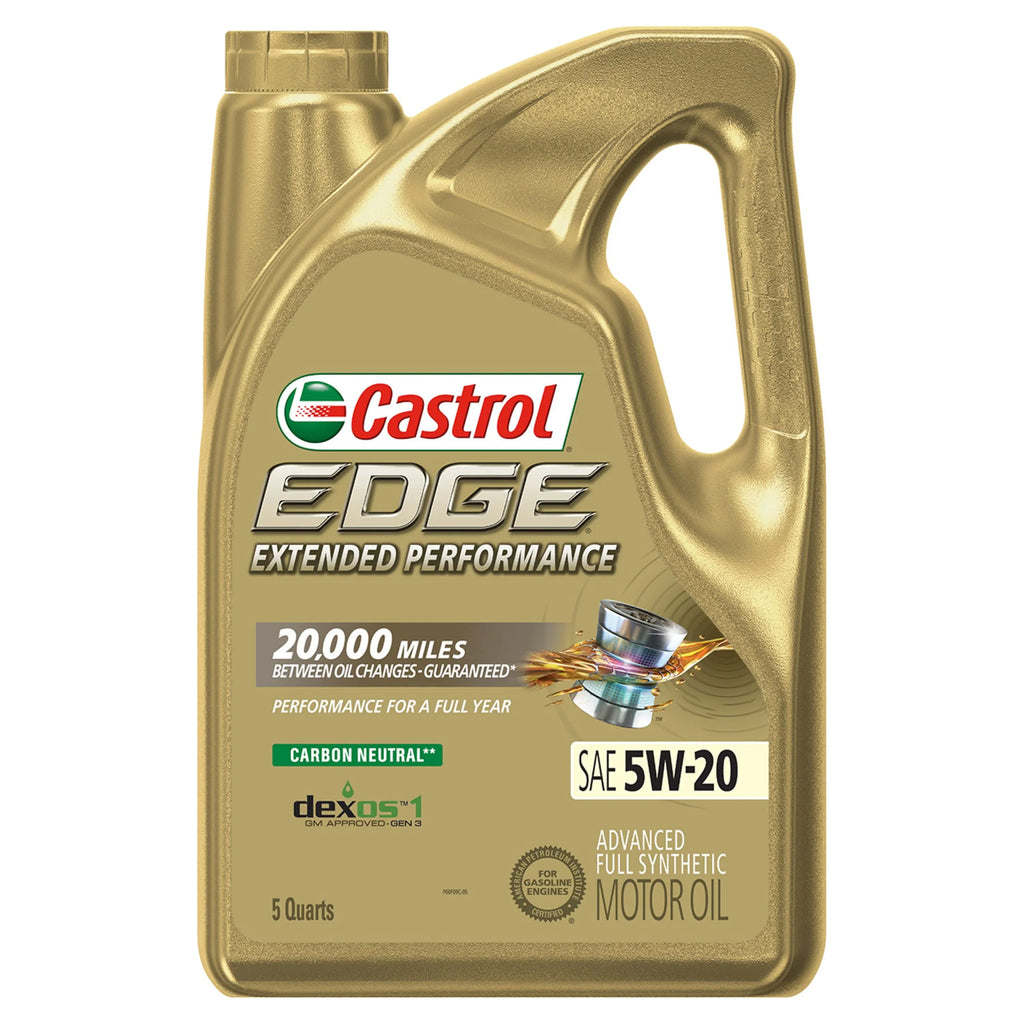 EDGE Oil, Castrol Quarts Advanced Extended 5W-20 5 Synthetic Motor Performance Full