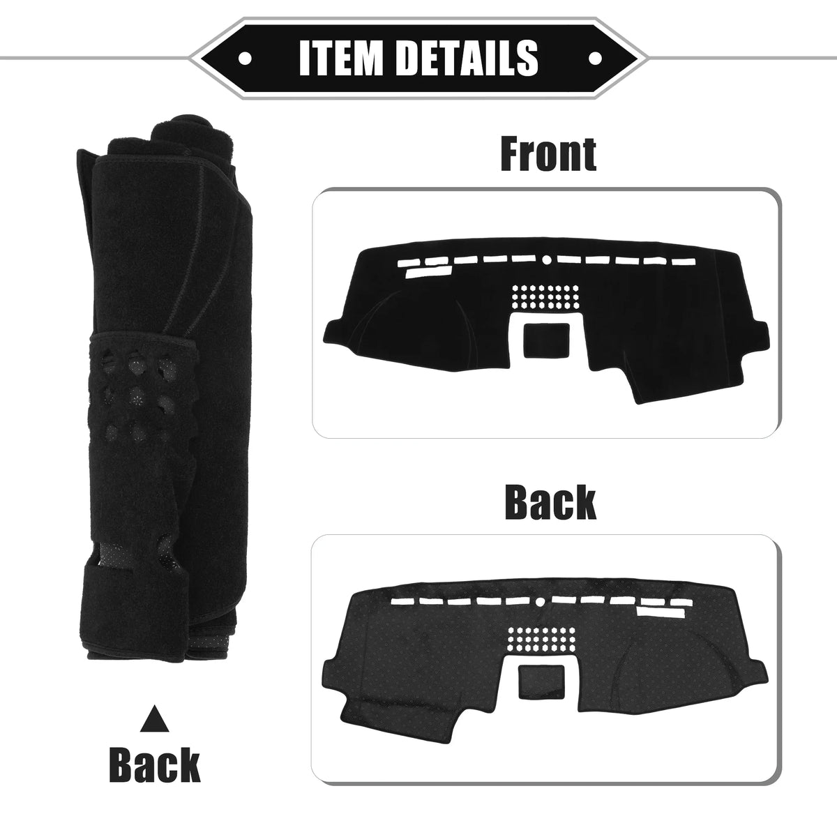 Cover 2015-2020 Bargains F150 Dashboard Unique for Console Mat Car Protective Ford Center Compatible Polyester