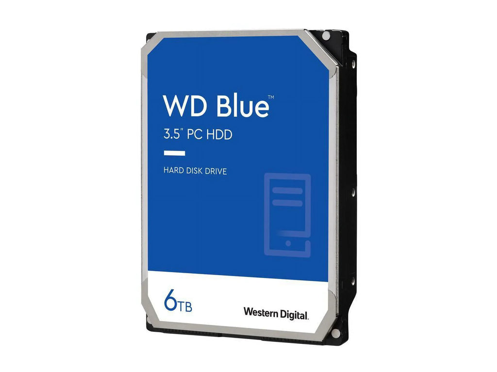 WD Cache SATA WD60EZAX Hard - 256MB 6TB Disk 6Gb/s Blue 5400 Desktop Inch RPM 3.5 Drive -