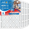 USA HVAC MPR by MERV WICKED Conditioner FILTERS to 1200 Comparable AIRX CLEAN FPR Pack Made 18x24x2 MPR 6 & Premium Electrostatic Pleated Furnace 18x24x2 11 Filter 7 AIR. Filter 1000, Filters Air Air