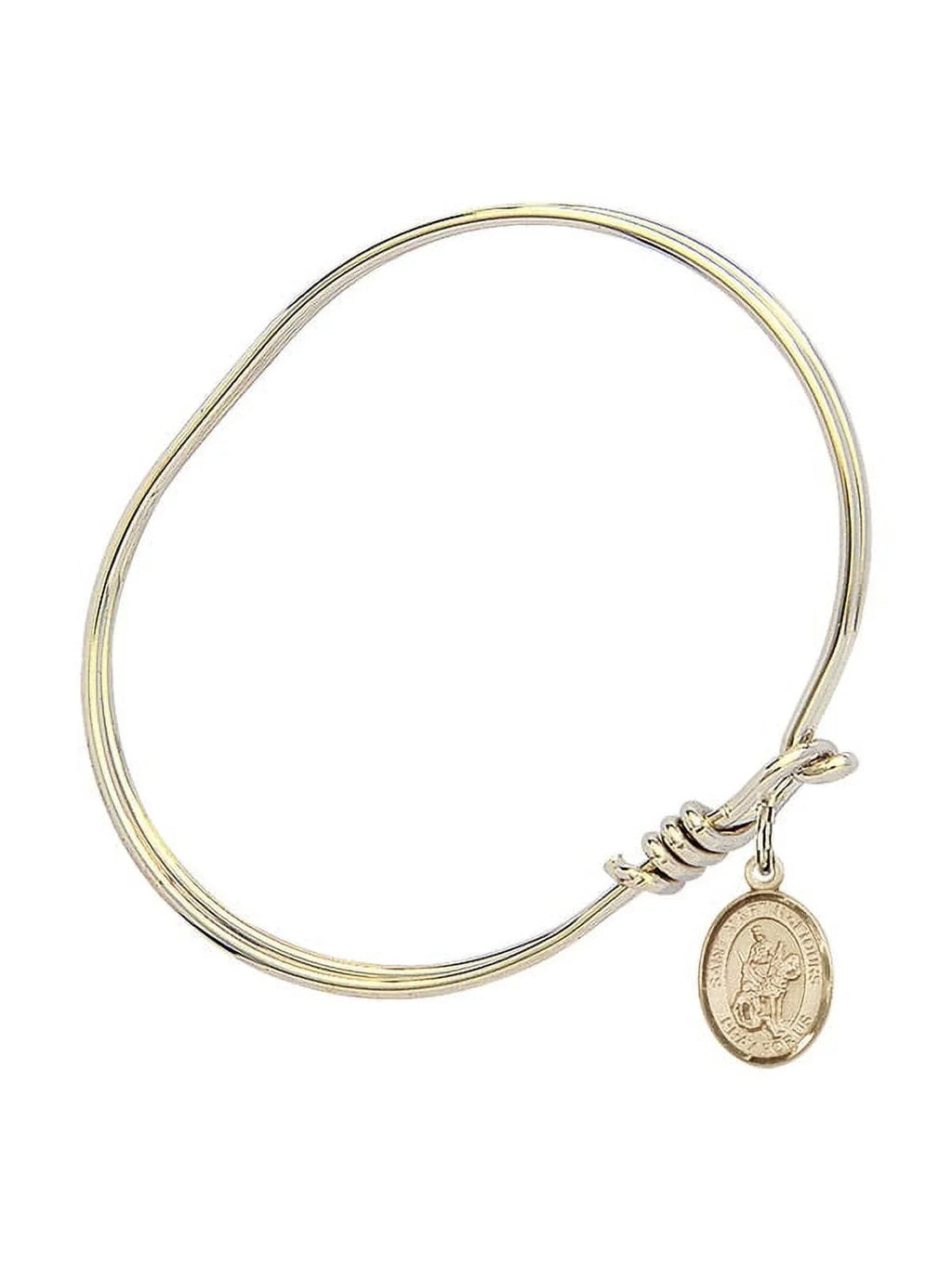 in Gold-Filled Hook Oval inch Bangle Tours 3/4 5 Eye of St. w/ Bracelet Martin
