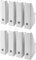 Storage Organizer,Magazine Holder Magazine Organizer,Document Cardboard Magazine Holder-Folder Box (24) White Holder,Magazine File