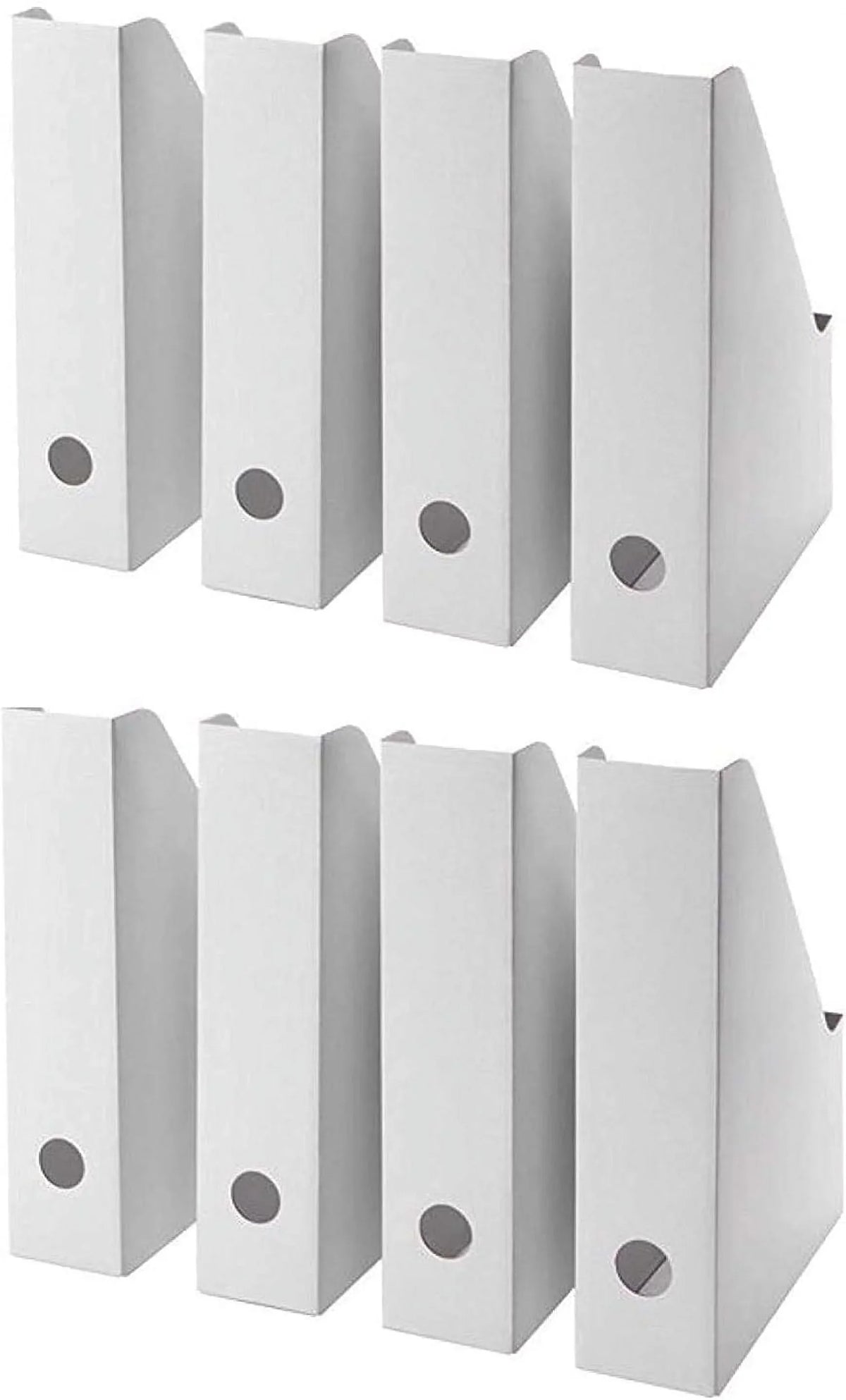 Storage Organizer,Magazine Holder Magazine Organizer,Document Cardboard Magazine Holder-Folder Box (24) White Holder,Magazine File