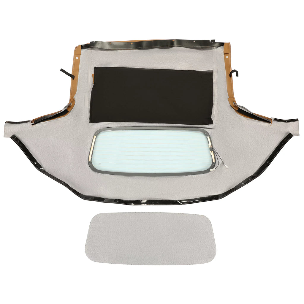 Kojem Glass Window Heated Sailcloth Vinyl Miata Convertible with Top for Tan 1990-2005 Mazda Soft
