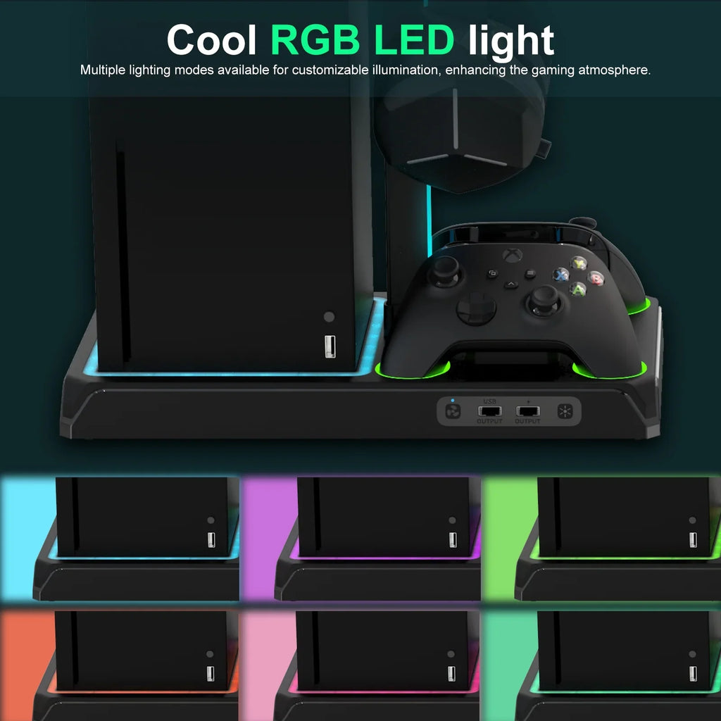 Packs for Stand Dock Vertical Headphone & with Station Series 12 Cooling with X/S, Organizer, Games Cooling Fan Battery 2 Charger Charging X Holder mAh Station 1400 with Controller Dual Storage Xbox
