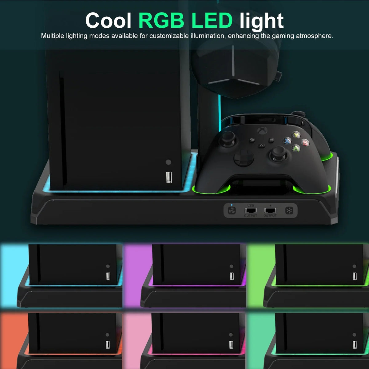 Packs for Stand Dock Vertical Headphone & with Station Series 12 Cooling with X/S, Organizer, Games Cooling Fan Battery 2 Charger Charging X Holder mAh Station 1400 with Controller Dual Storage Xbox
