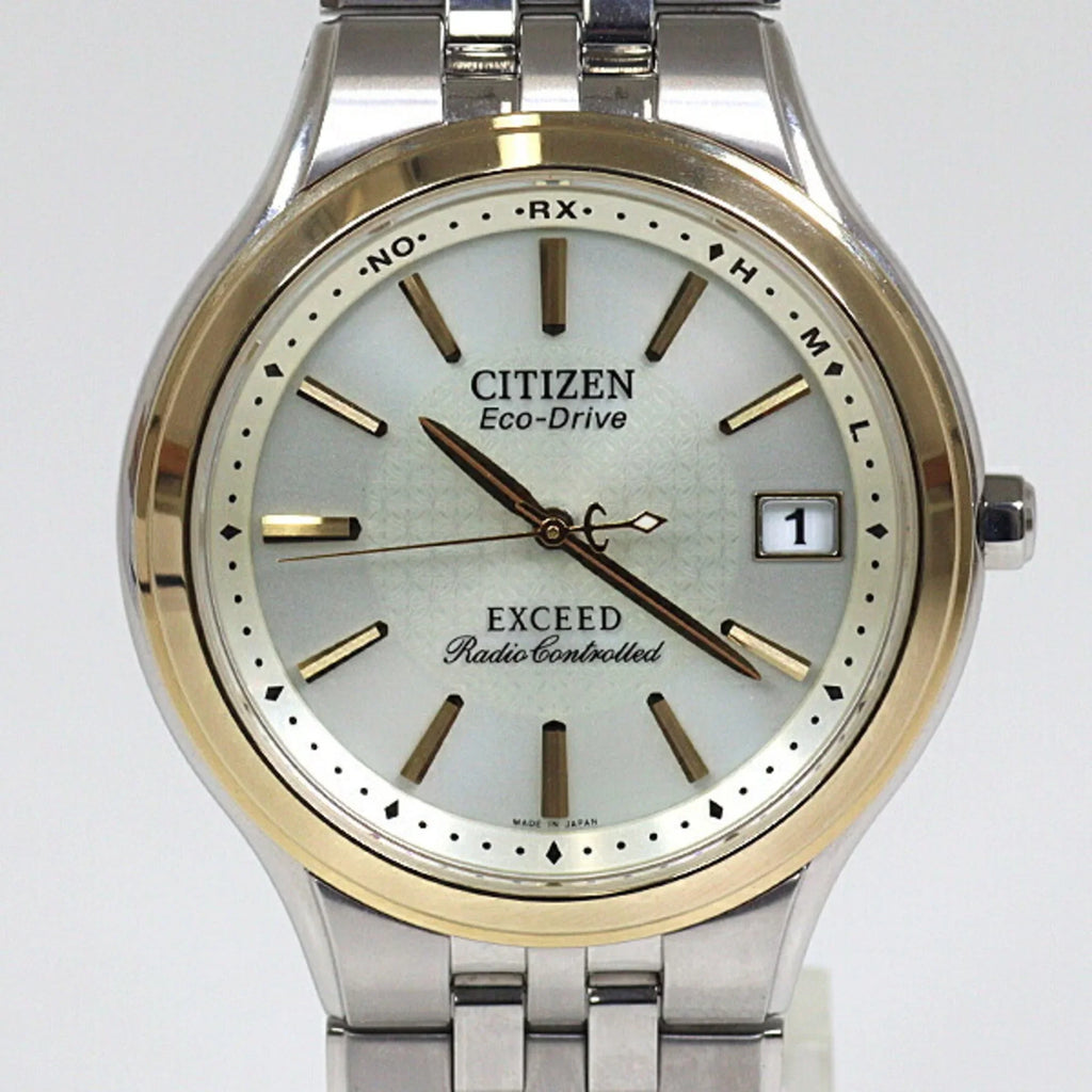 Pre-Owned (Good) Eco-Drive Gold Dial Exceed Men's CITIZEN EBG74-2792 Watch