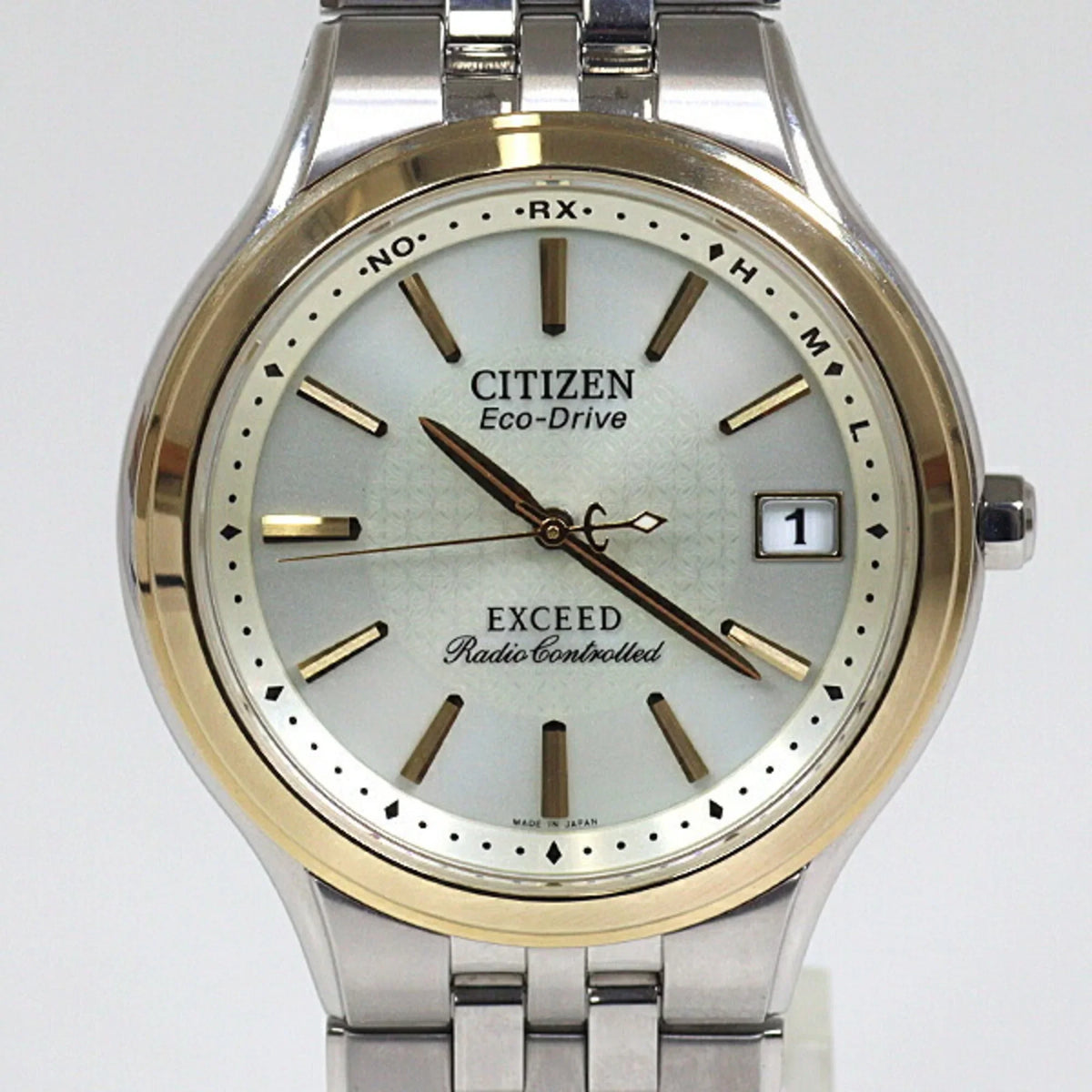 Pre-Owned (Good) Eco-Drive Gold Dial Exceed Men's CITIZEN EBG74-2792 Watch