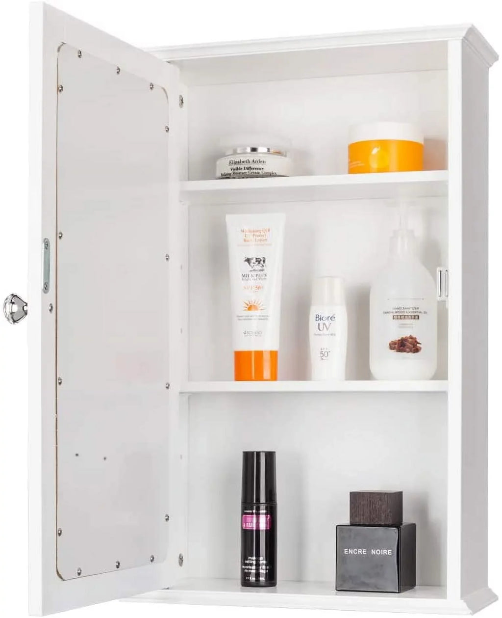 Mount Adjustable Cabinet Single 2 and Storage with Bathroom Medicine BSL Mirrored Organizer White Wall Shelves Door Cabinet