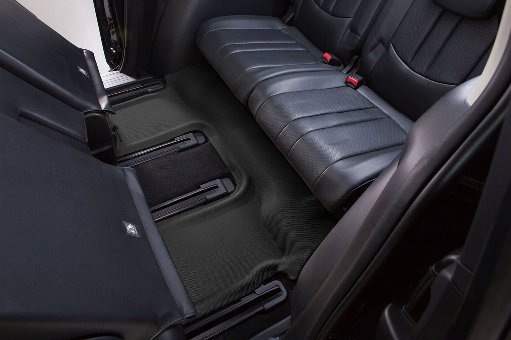 Row (BLACK) 3D KAGU Mat 2020-2023 6-SEATS Floor MAXpider compatible CX-9 - with MAZDA Third