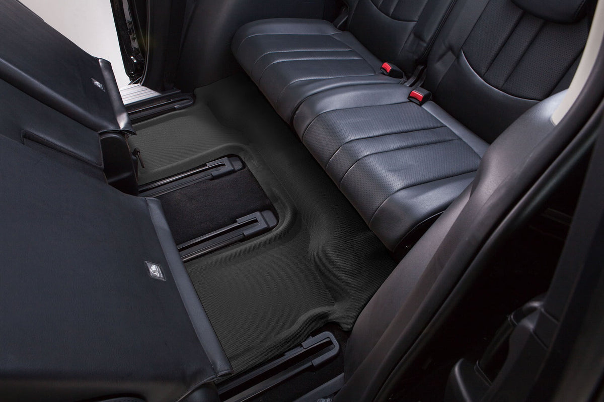 Row (BLACK) 3D KAGU Mat 2020-2023 6-SEATS Floor MAXpider compatible CX-9 - with MAZDA Third
