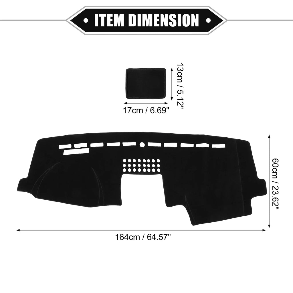 Cover 2015-2020 Bargains F150 Dashboard Unique for Console Mat Car Protective Ford Center Compatible Polyester