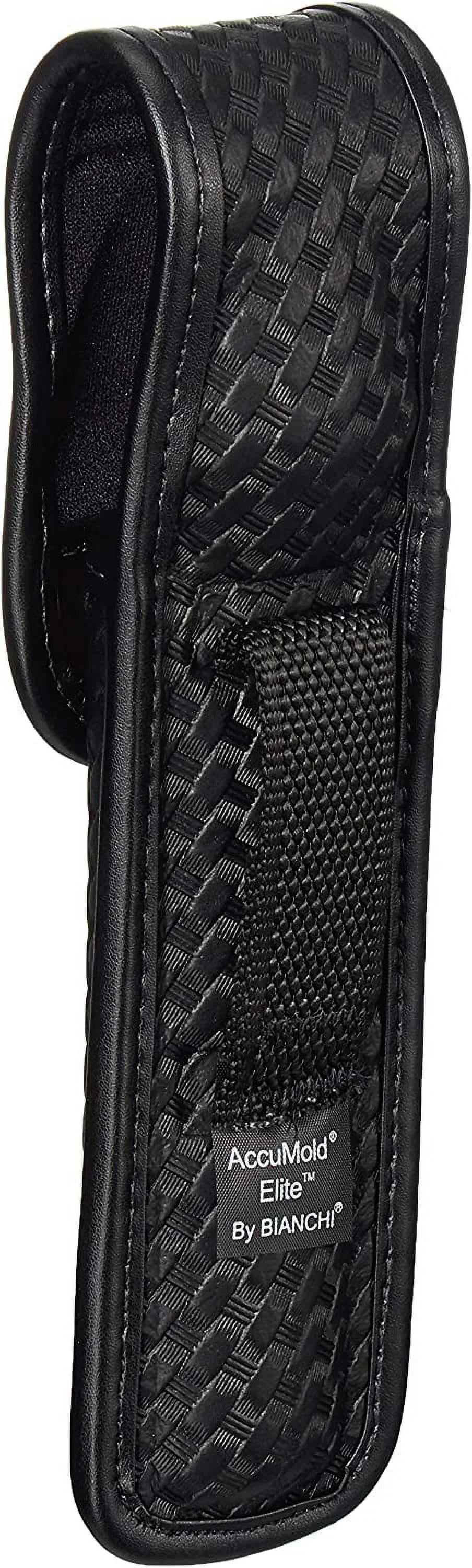 Brass Size Black, Pouch Light Compact Bianchi 22239 (Basketweave 7911 Covered 3) Elite Snap - - Bianchi Accumold