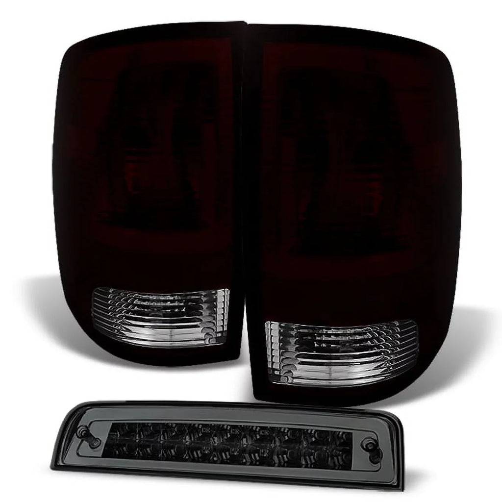 Smoke + Brake For 3500 Smoked AKKON LED 3Rd Red 2500 - Taillights Dodge 2009-2018 Lamp Ram 1500 10-18 Ram |