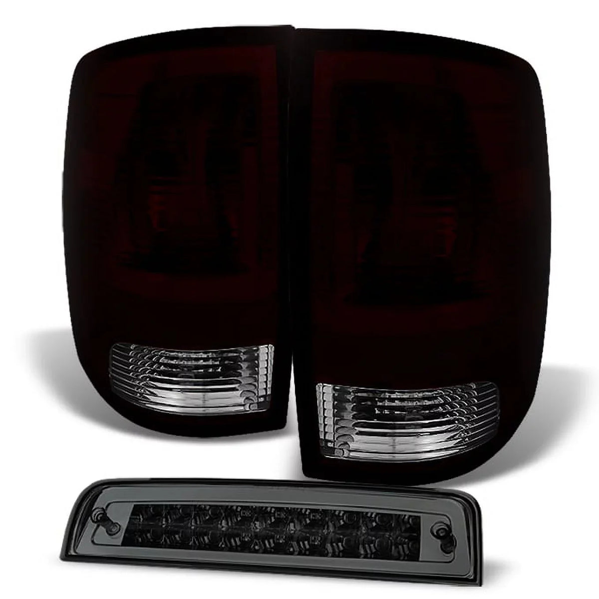 Smoke + Brake For 3500 Smoked AKKON LED 3Rd Red 2500 - Taillights Dodge 2009-2018 Lamp Ram 1500 10-18 Ram |