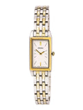 Watch Stainless SUJF76 Women's Bracelet Tone White Seiko Steel Dial Dress Two