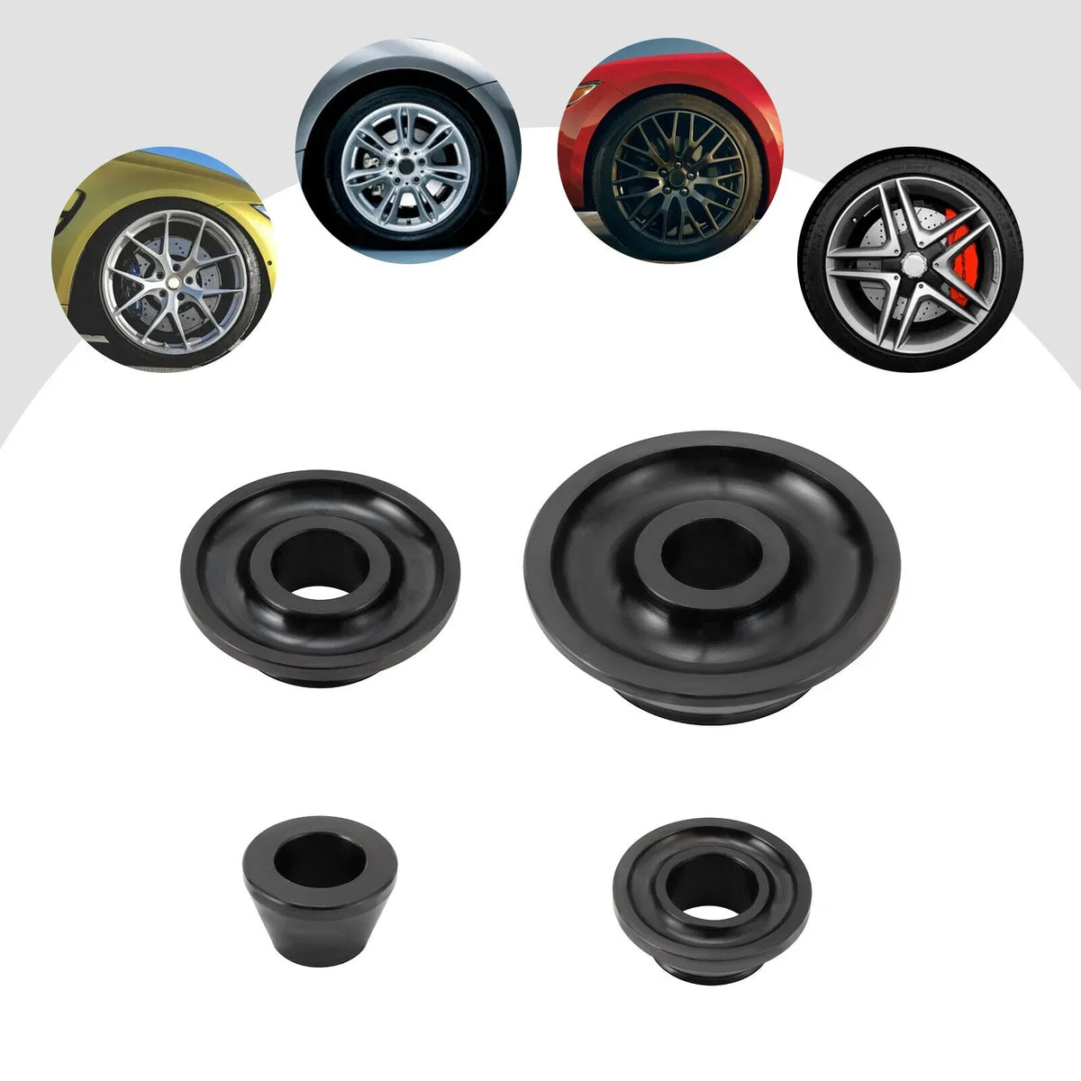 Tire 45-gauge Wheel Cones Adapter Steel Kit Cones Sizes Balancer Balancer 4 36mm