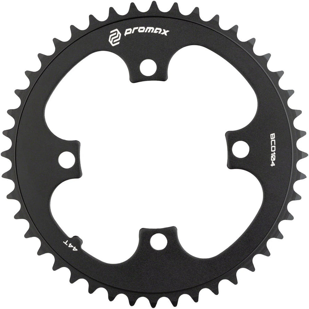 44t, - Promax Chainring BCD, 104 4-Bolt Black
