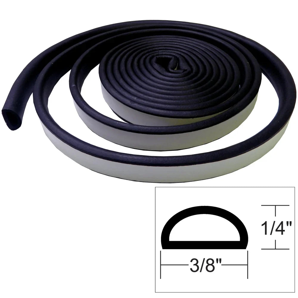 '- TACO 1/4" V30-1333B10-1 Weather 10', Marine x x 3/8" Seal Black Tape