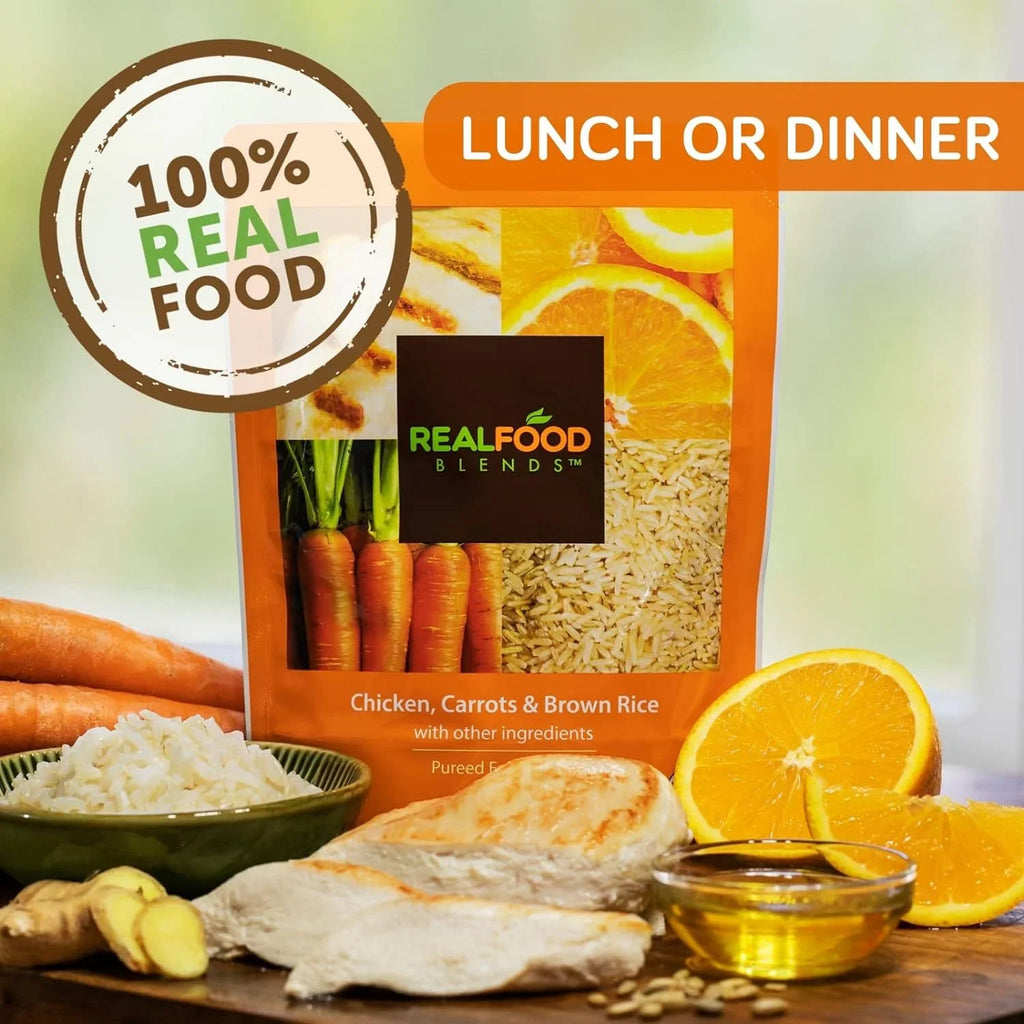Fed Carrots Brown of Real 9.4 People Chicken, 12) Oz - Rice Blends Food for - - Orange Meals Tube (Pack & Pouch