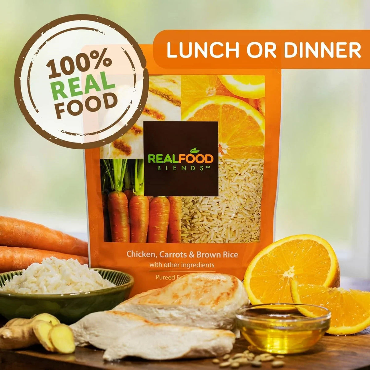 Fed Carrots Brown of Real 9.4 People Chicken, 12) Oz - Rice Blends Food for - - Orange Meals Tube (Pack & Pouch