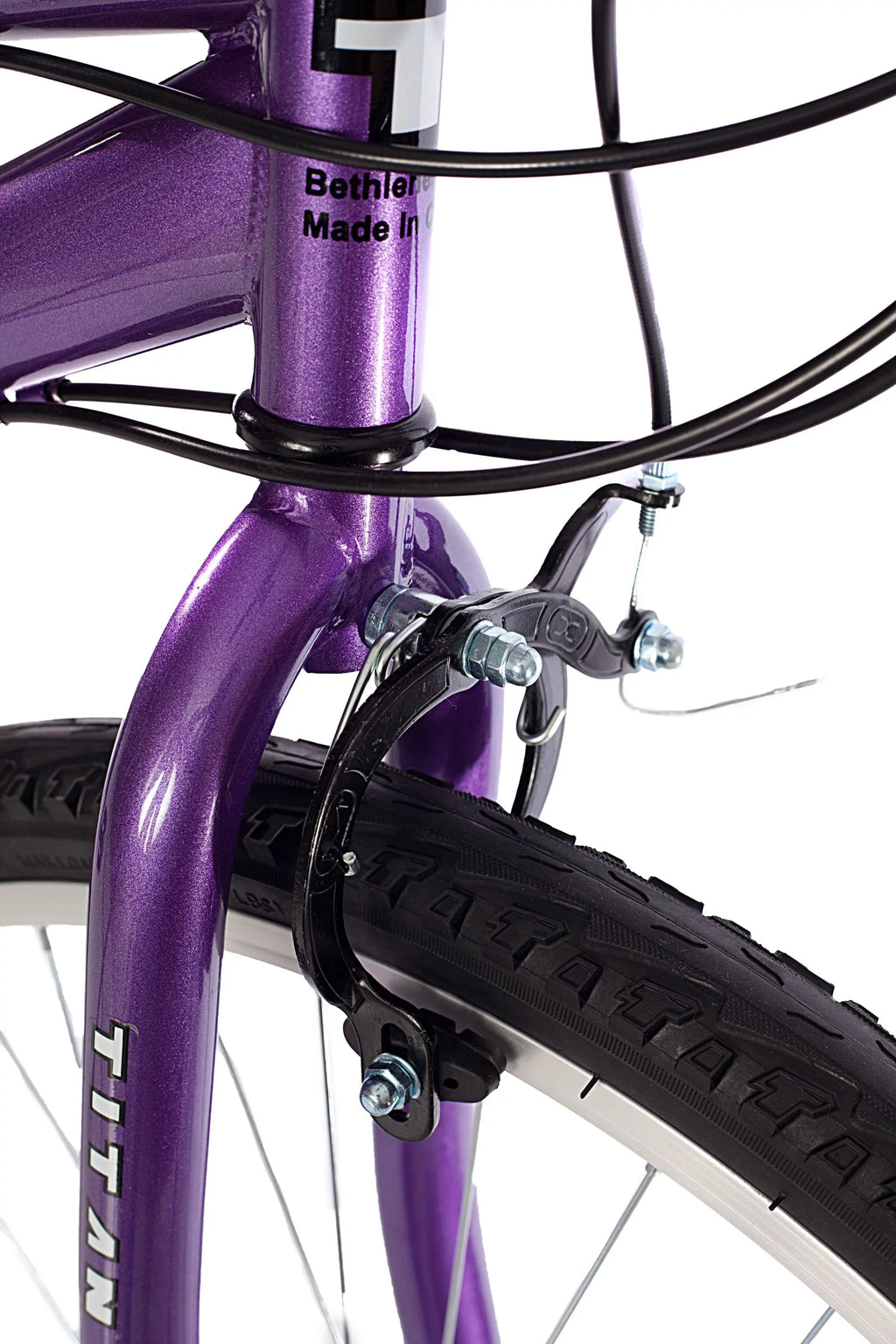 Wildcat Black and Women's Purple Mountain 18-Speed Titan Bike,
