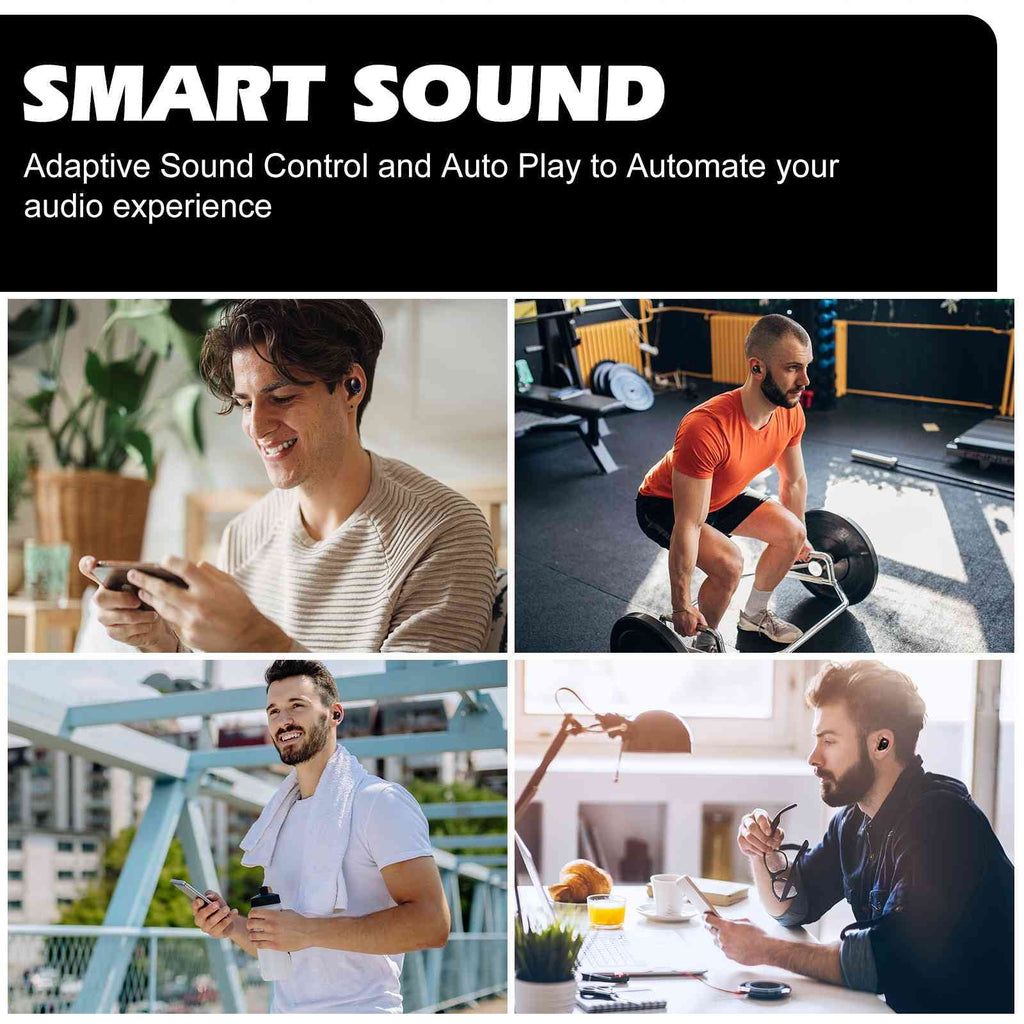 Connection, + True Bluetooth with Case, 5.2 Yoga Charging Connect, Compatible Bass Bluetooth Lenovo Smart Wireless Boost IPX5 Tab Black, Earbuds Balanced, Water UrbanX Resistance, Dual
