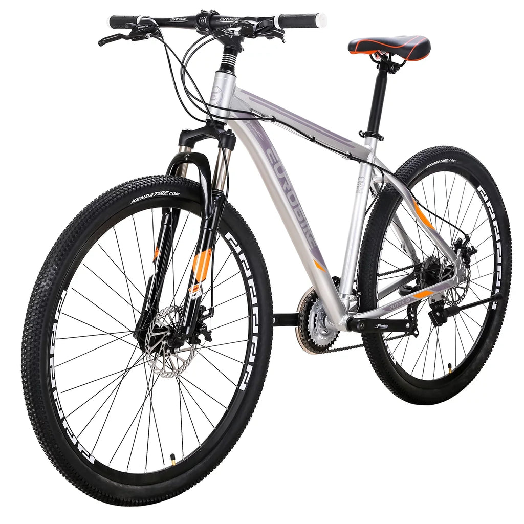 Silver Bike, Adults Bicycle Mountain 21 29er, Multi-Spoke Mountain Aluminum, Brakes, Inches, Mens Eurobike inch X9 19 Speed,Dual Disc Bikes for 29