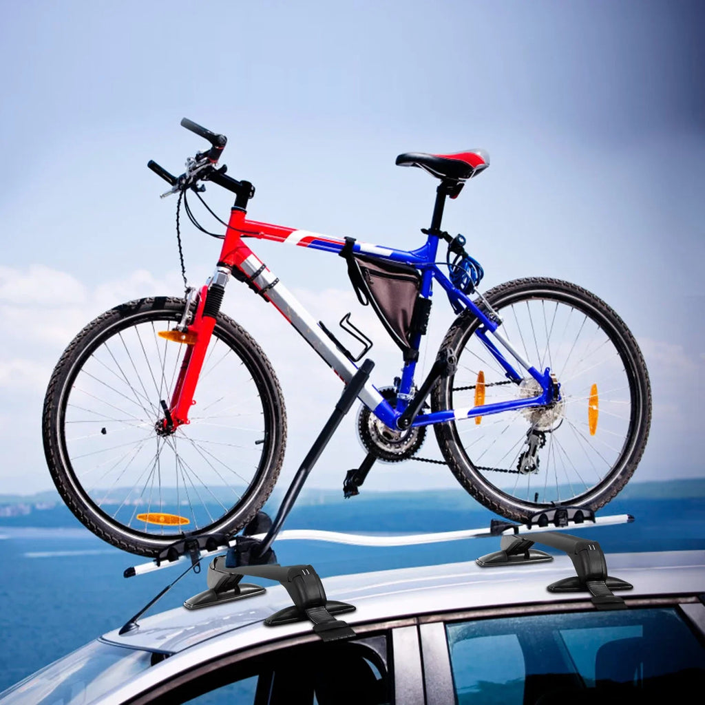 Adjustable Anti-Theft Pieces Luggage-2 Car Bar, for 43in Frame Cargo Crossbar Hooks Window Universal Lock Kayak Rack Bike Cross Roof with