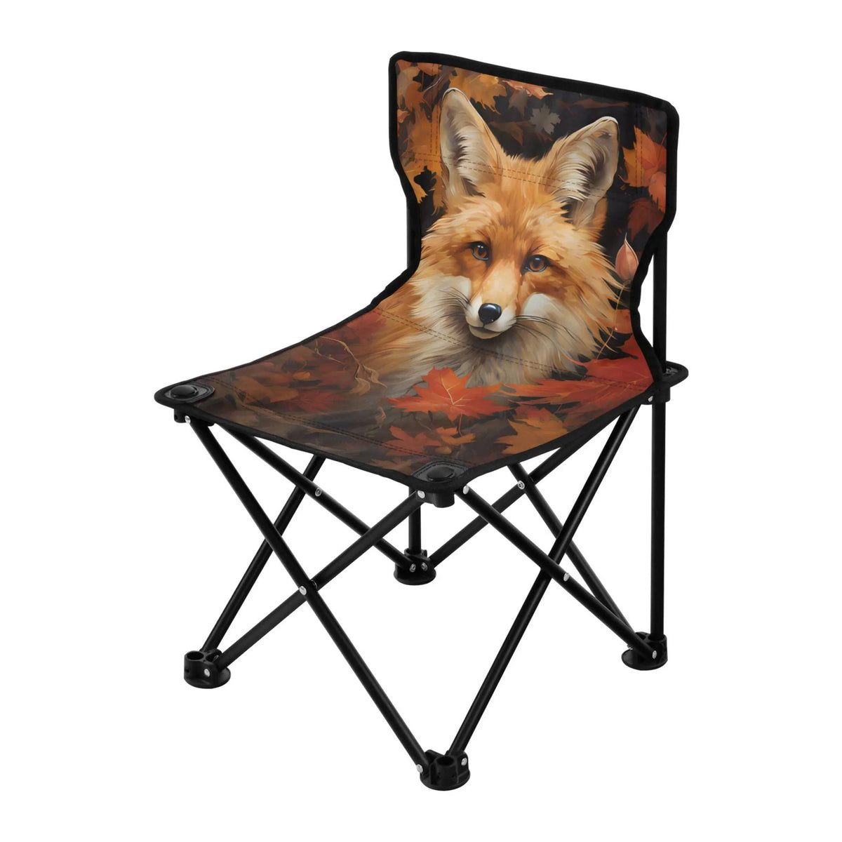 Camping Portable Outdoor Bag Chair Lawn Support Chair in Leaves 220LBS with Folding Chair to Autumn Chair Fishing Carry Fox Beach