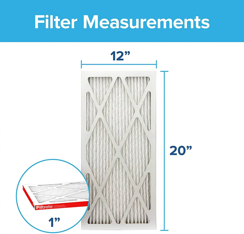 AC Air Filtrete 19.81 MPR Filter, x dimensions Allergen 12x20x1, x 0.81) Defense, 1000, Furnace 6-Pack 11.81 (exact Micro