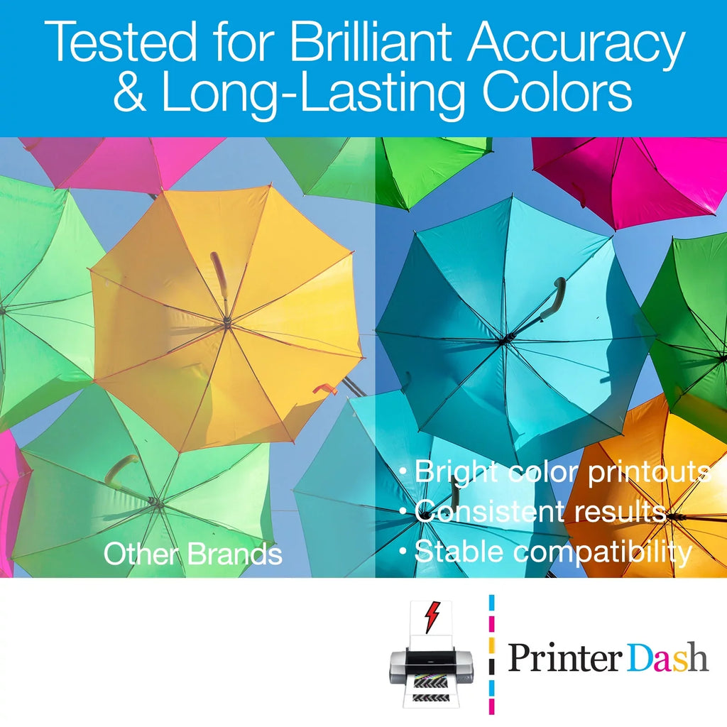 157) Pack for Inkjet (2-PBK/1-C/M/Y/LC/LM) R3000 Replacement (T1572PBK1CMYLCLM) (NO. PrinterDash Combo Photo Stylus