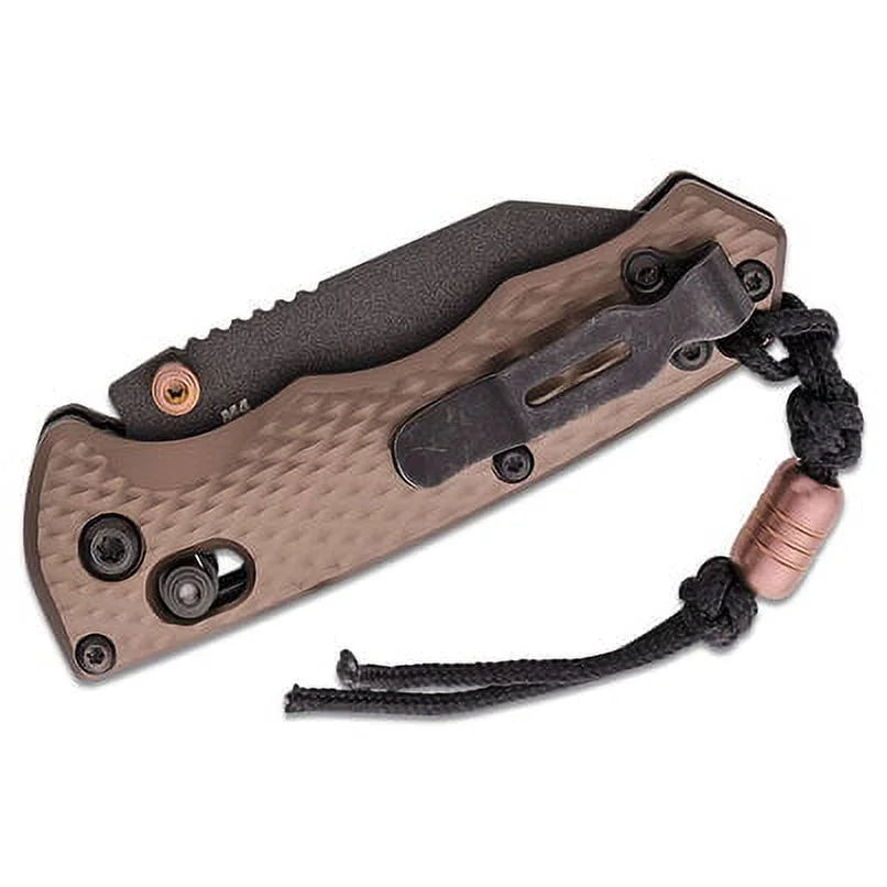 Dark Benchmade Flat Black Cobalt Handles Aluminum Billet Folding Wharncliffe Earth Blade - Knife AXIS BM-290BK-1 CPM-M4