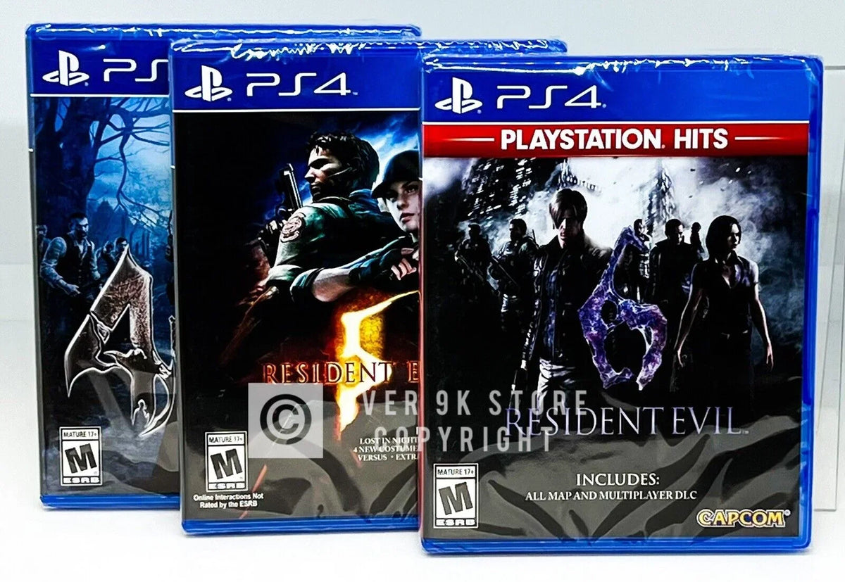 Game PS4 Bundle Playstation + + - 6 Resident 4 5 Evil 4 Video