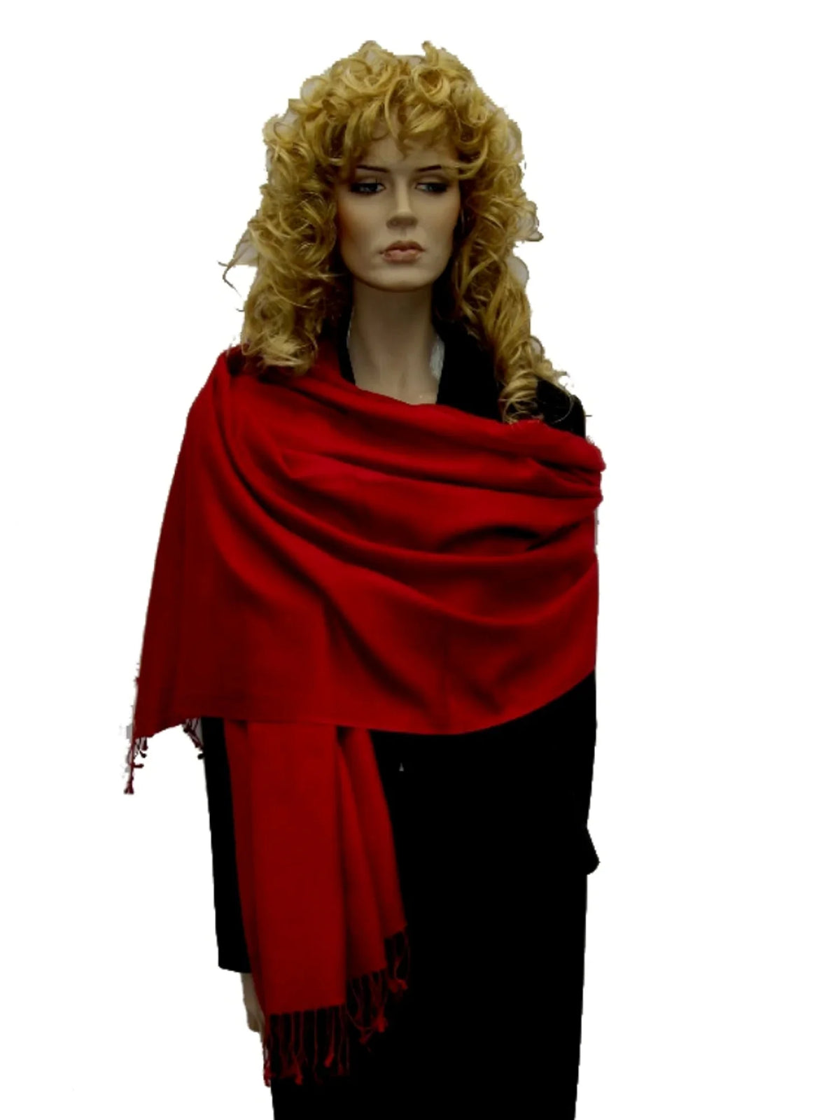 Shawl) (Wine Shawl/Cashmere Scarf/Wool/Silk Shawl/Shawls/Scarf/Scarves/Wrap/Stole/Muffler/Cape/Ruana/Blanket/Throw/Pashmina Red Regular