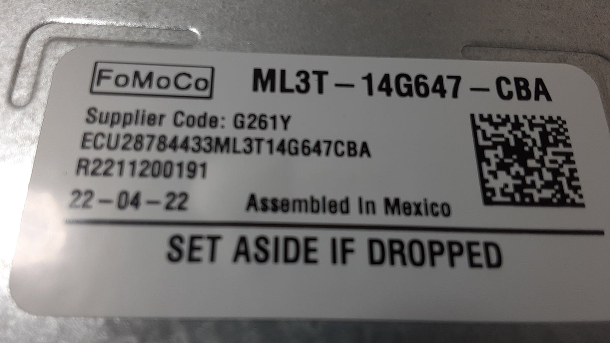 Backup Module Trailer (Good) 2023 F150 Camera Assist Pre-Owned OEM Driver ML3T-14G647-CBA Ford