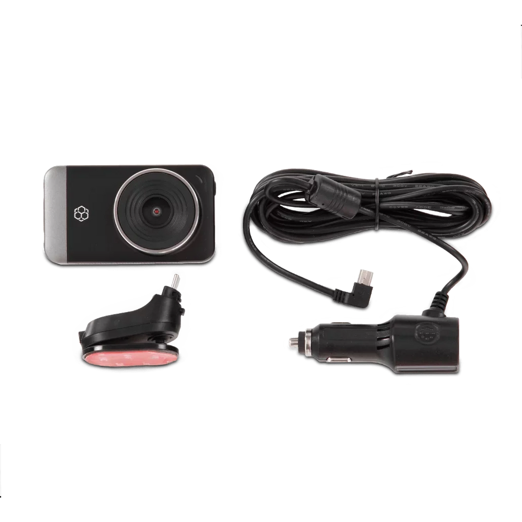 Screen, and Range Yada Record with App, 3" UHD Mode Dynamic Angle for Pro Resolution GPS Technology Park High Lense, 4K G-Sensor LCD Day/Night. Roadcam Wide 150 with Degree