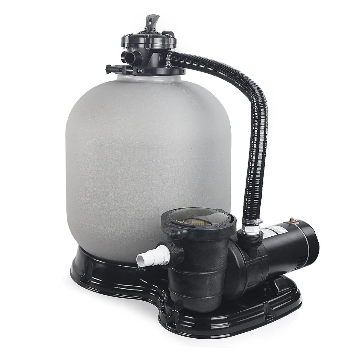 4500GPH System Sand Filter 1.5HP Filter XtremepowerUS Multi-Port inch Pool Aboveground Set Pump 19" with
