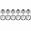 Tool Door Keys 6 of Folding w/ Lock 12 T-handle RV Set Latch Steel Box Stainless