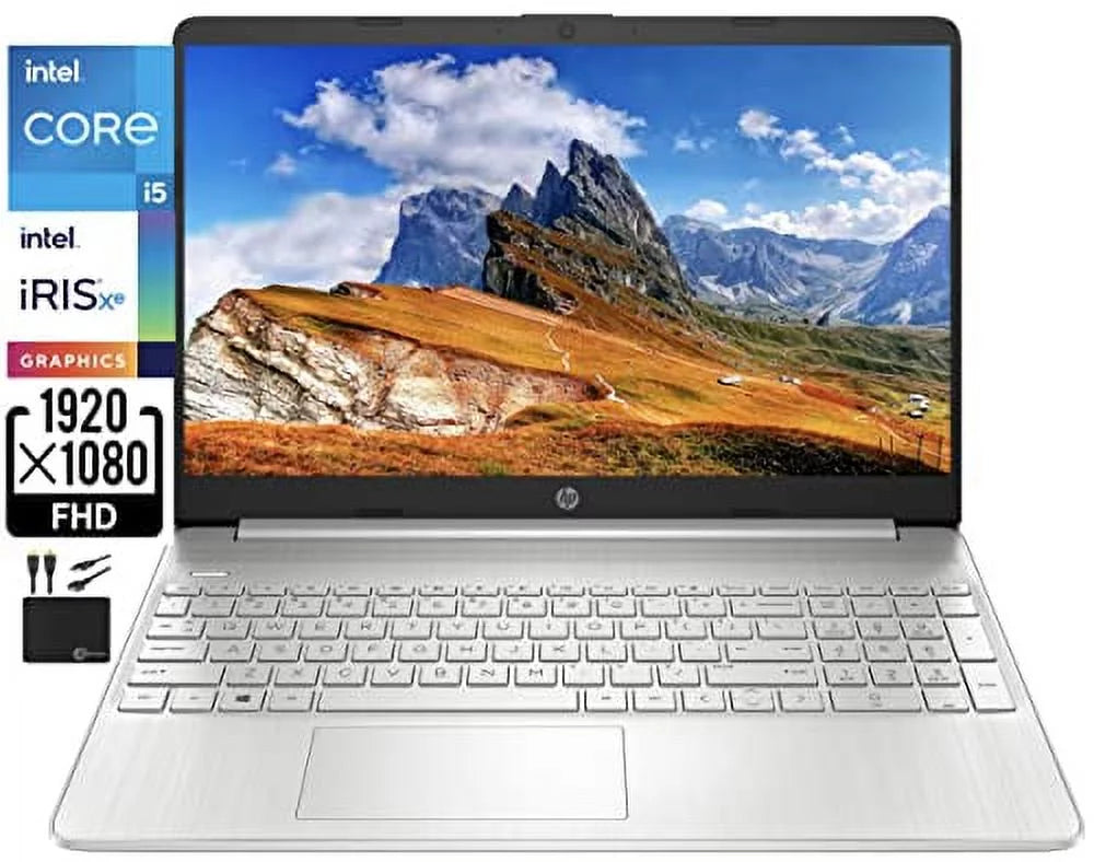 Laptop, FHD 8GB Iris HP 4.2GHz), HD 2023 Graphics, Webcam, 512GB 9+ 6, 11+Marxsolcables (Beat WiFi Core RAM, Intel Battery, SSD, Winows Screen Hours i7-1065G7,Upto Newest 15.6’’ Quad i5-1135G7 Xe