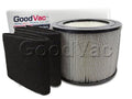GoodVac Carbon Replacement 4000 fit to 2 + Filter Filter Defender Wraps Queen Prefilter HEPA