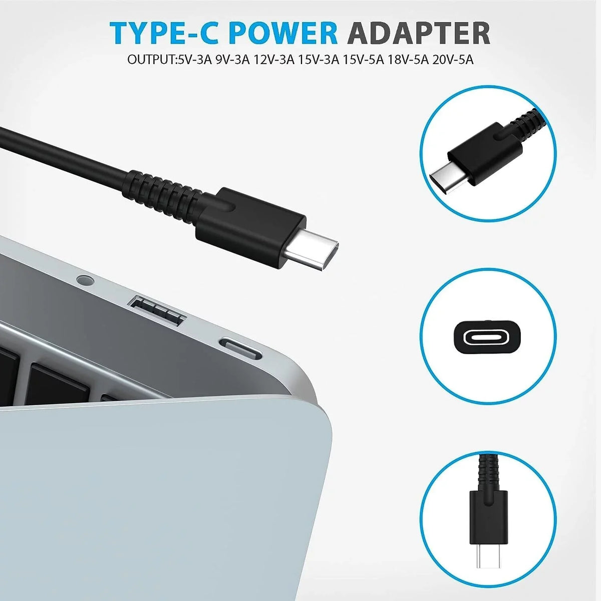 5401 AC Dell Laptop for 90W Charger 5330 5411 5410 POWER 5400 Latitude Adapter AMSK Type-C