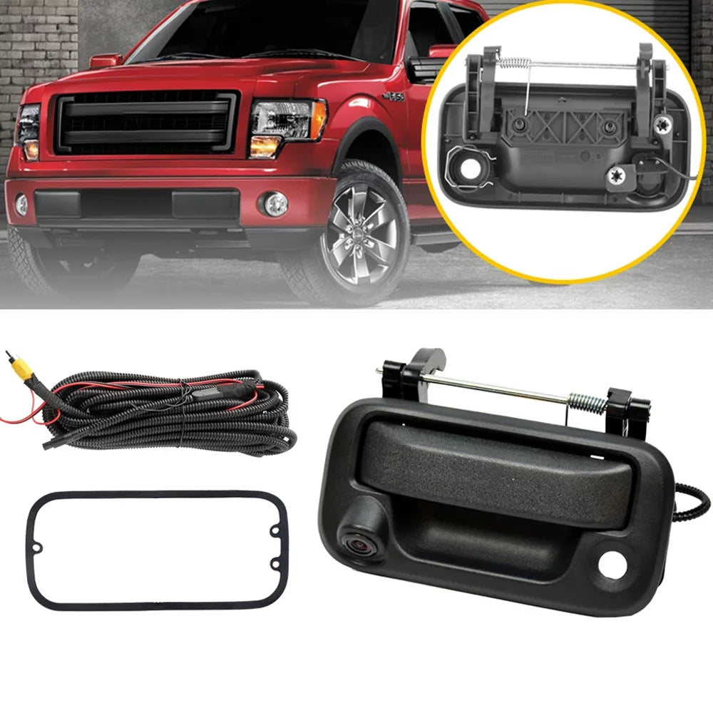 Rear Camera Camera with Fits 2008-2014 F450 Handle F250 Backup Tailgate Ford 2004-2014 For View F350 F550 F150