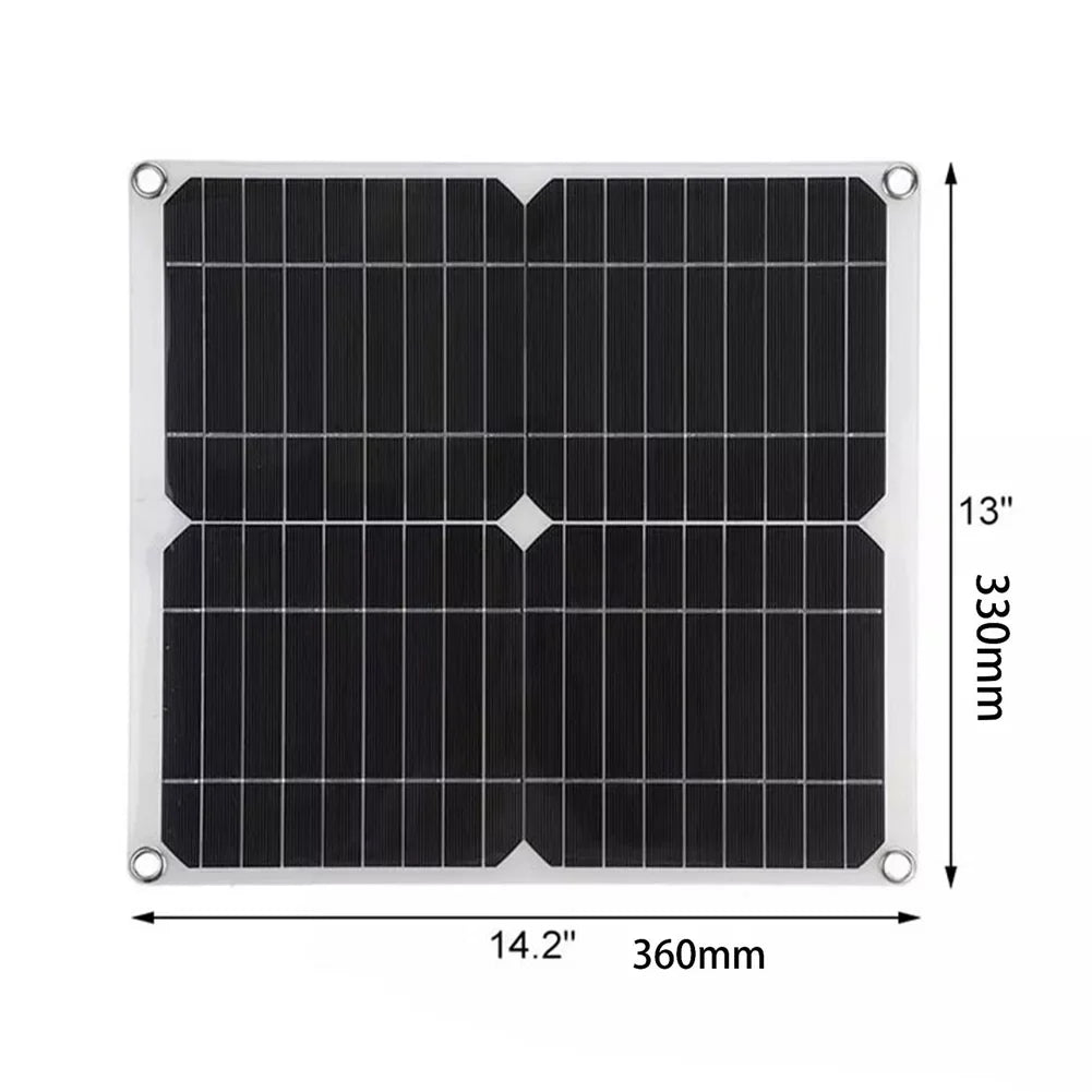 Plate for PWM Solar 18V Recharger, Waterproof Panel Controller, Monocrystalline Cellphone Nebublu with Kit Solar Marine RV 100A USB Dual 25W 12/24V Charging