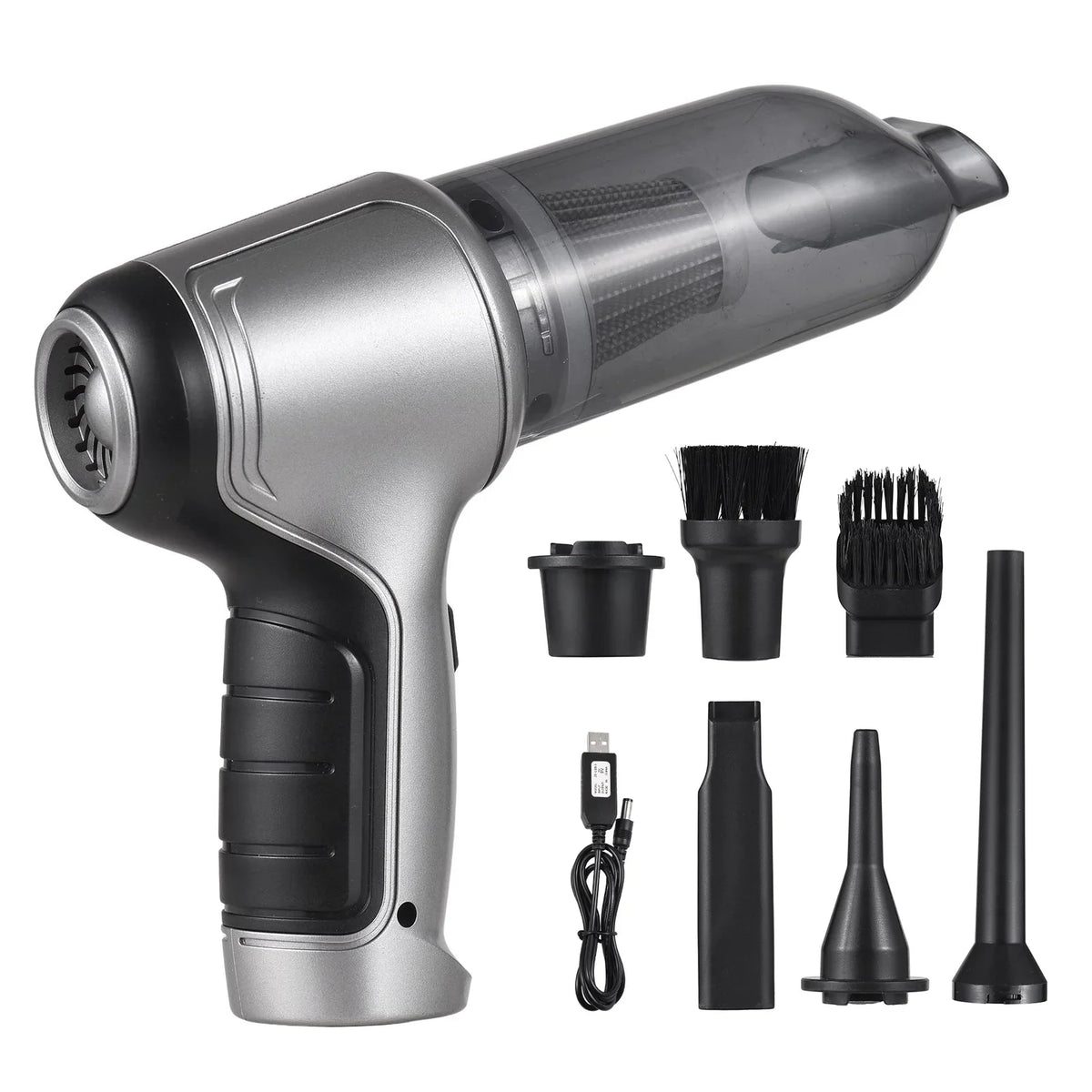 19000Pa for Handheld Cordless Office Car Cleaning With & Dust Home Handheld Air Suction Strong USB Duster Portable Hair Hand Tomfoto Pump Cleaner Pet Gravel