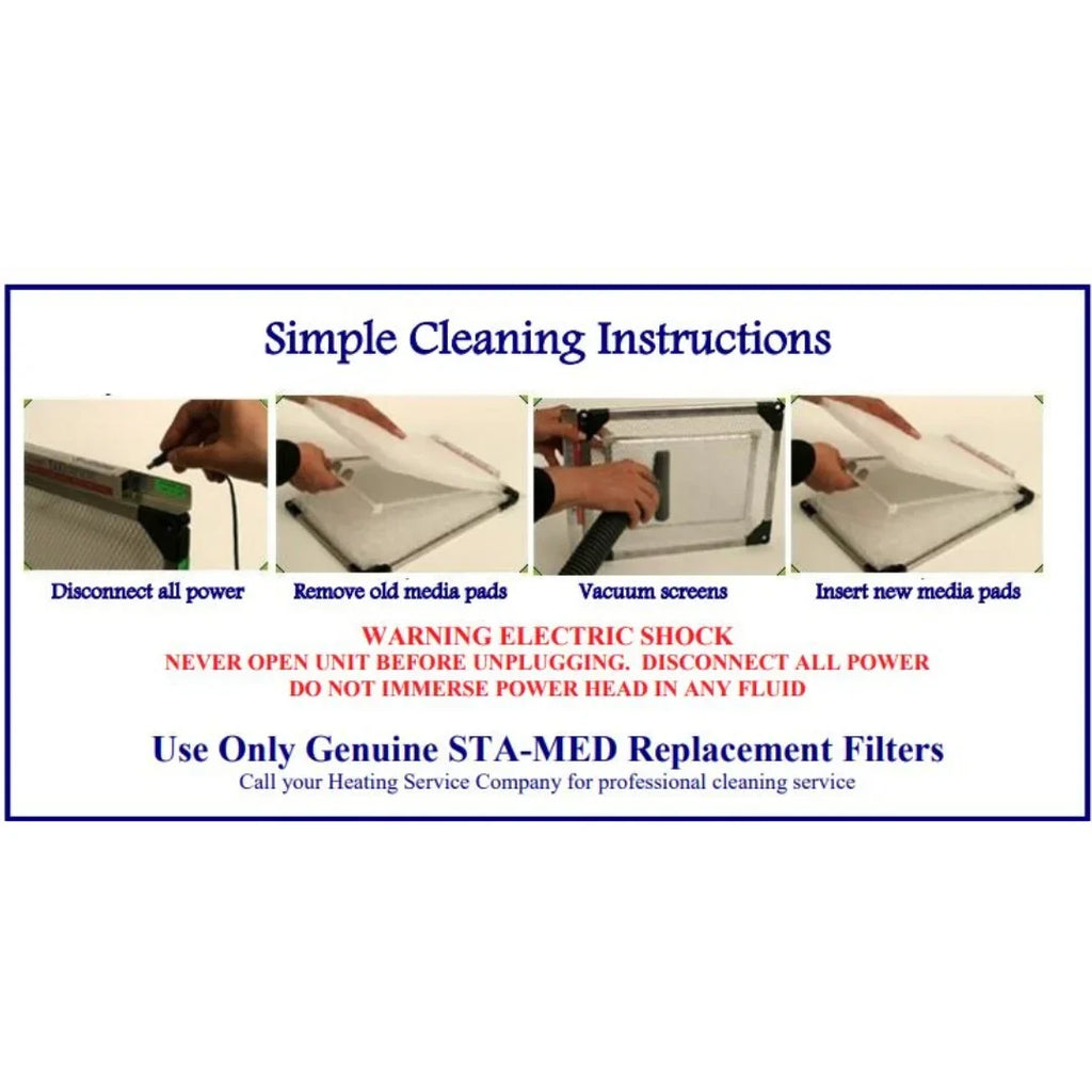 AE (4 Media Replacement 16x25 Pack) Year AmClean 10 Supply Pad Refills Comfort Filter